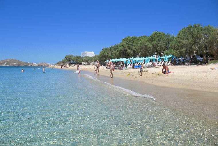 Agia Anna beach in Naxos
